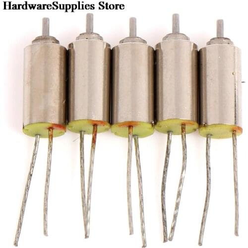 4x8 Coreless Motor Hollow Cup Motor 3V Ultra-micro NdFeB Magnetic Small Motor with 2 Hard feet, 60000 RPM, Output Shaft 0.7mm