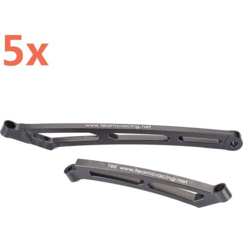 5set RC Car Teamcracing Front/Rear C Chassis Braces Aluminum T8E TU0837 V3 Instead T08619 For Off Road Buggy Remote Control Cars