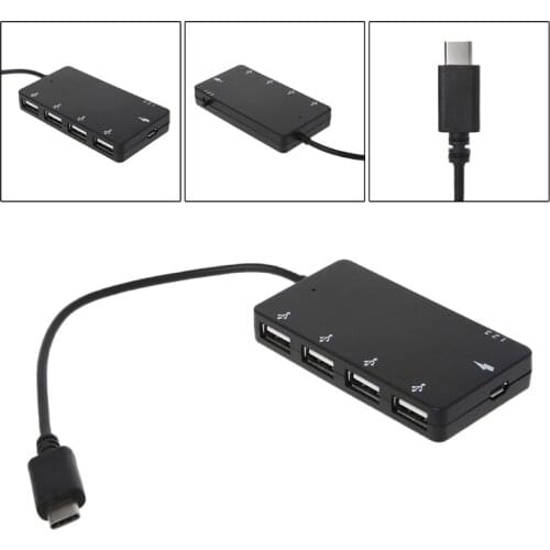 4 Port USB Hub Type C OTG Charging Adapter For smartphone Tablet PC Macbook Laptop Accessories