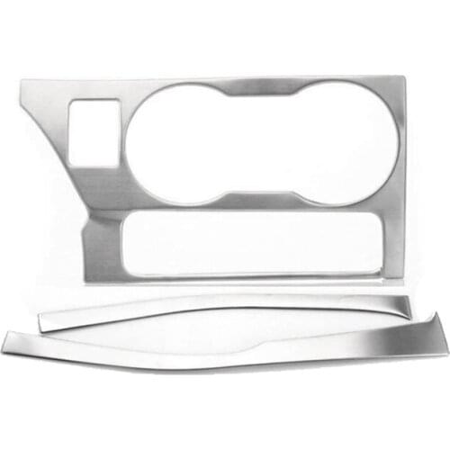 Car Console Gear Shift Decor Strip + Water Cup Holder Cover Trim Sticker for Toyota Corolla 2014 2015 2016