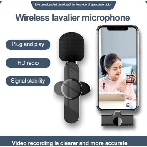 Wireless Lapel Lavalier Microphone PC Android Phone Camera Mic Portable External Buttonhole Microphones For IPhone Laptop Game