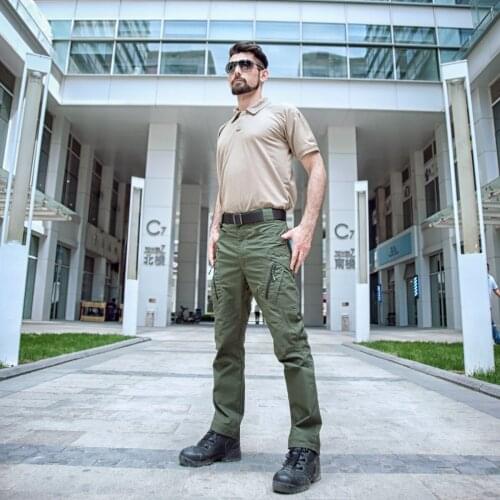 Fronter IX9 Tactical Style Pants Autumn Military Army SWAT Combat Cargo Pants Men Casual Quick Dry 3 colors Solid Trousers