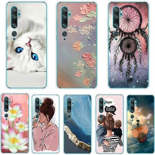 For Xiaomi Mi 10 Pro Case cartoon Silicone Soft TPU Phone Cover for Xiaomi Mi 10 Lite Case Cover for Mi 10 Pro lite Case