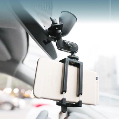 Black Universal Auto Car Rearview Mirror Extension Bracket Mobile Phone Holder Universal Modified Multi-Purpose Bracket