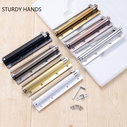 Stainless Steel Adjustable Door Automatic Closer Indoor Door Hinge Household Automatic Spring for Fire Rated Door Closers