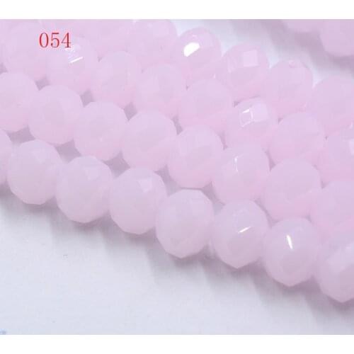 FLTMRH High Quality DIY Handmade Beaded Material Crystal Glass Stand Beads Candy Color Transparent Glass Beads 50PCS/lot 6M