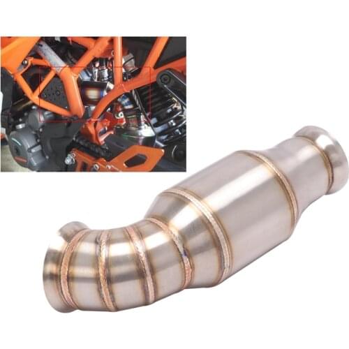 For KTM Duke 390 125 200 250 390 RC390 2017-2020 Motorcycle Exhaust Muffler System Delete Catalyst Mid Link Pipe Stainless Steel