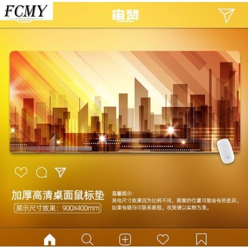 Microfiber Leather Super Creative Illustration Game Mouse Pad Thicken Simple Laptop Desk Mat Cute Mouse Pad Writing Desk Mat