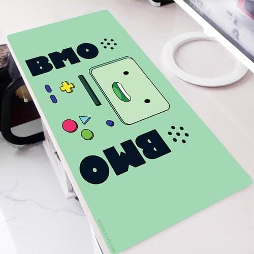Adventure Time Gamer Keyboard Pad PC Gamer Cabinet Deskmat White Mouse Pad Anime Sexy For Office Keyboards Accessories Mausepad