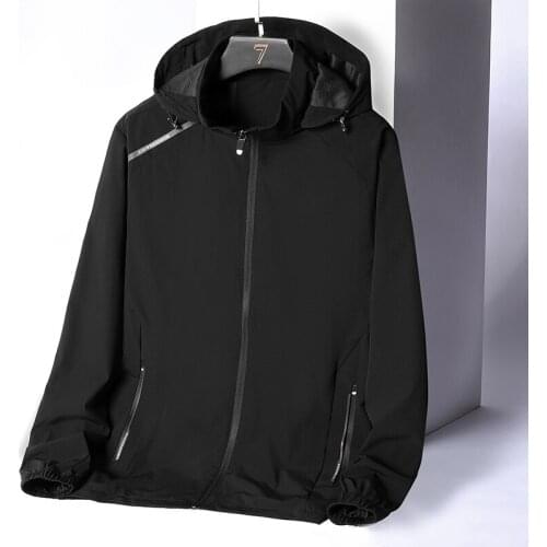 Hawaifish brand Mens jacket spring autumn 2021 new casual sports outdoor windbreaker breathable lightweight fashion menswear