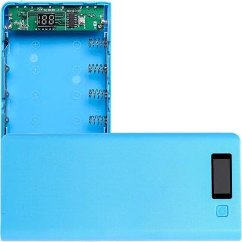 N0HC (No Battery) Dual USB 8x 18650 Batteries DIY Power Bank Box Holder Case Charger Power Adapter For Mobile Phone Tablet