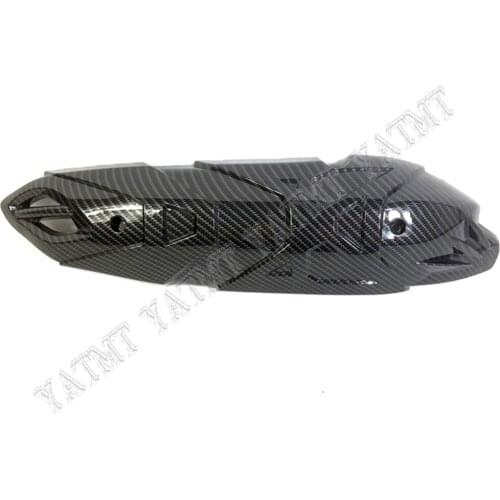 Motorcycle Carbon Fiber Printed ABS Plastic Exhaust Pipe Trim Cover For YAMAHA NMAX155 2020