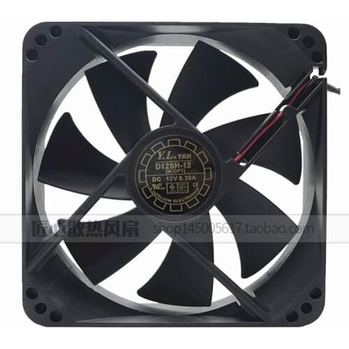 12025 12cm silent computer chassis power supply cooling fan 12V 0.30A D12SL-12