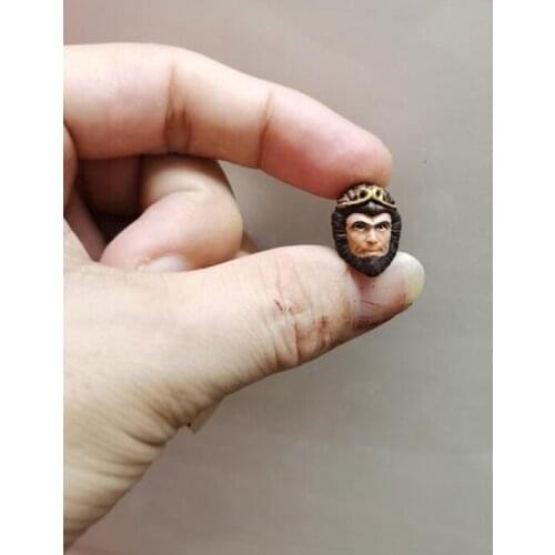 Painted 1/18 Scale A Chinese Odyssey Monkey King Head Sculpt Fit 3.75" Figure