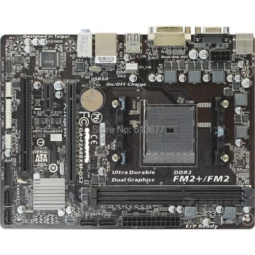 Original motherboard for Gigabyte GA-F2A88XM-DS2 DDR3 Socket FM2 FM2+ 64GB A88X F2A88XM-DS2 Desktop motherboard Free shipping