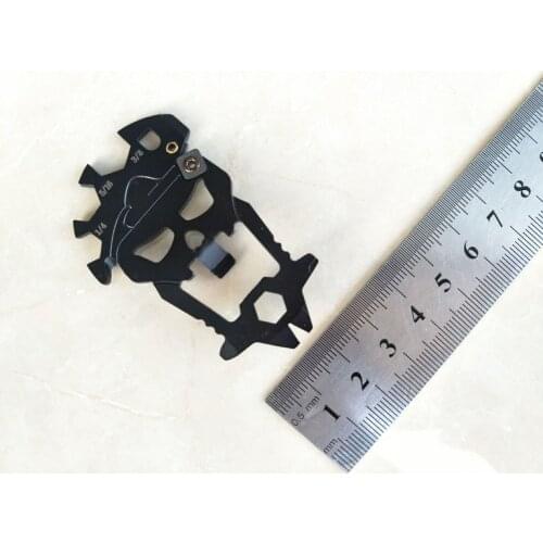 Outdoor Camping EDC Gear Skulls Multi-tool Survival Pocket Tool Bottle Opener Screwdriver Wrench Sharpener 12 in1 Travel Kits