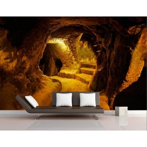 Custom Wallpaper Retro Cave Cellar Background Mural painting TV Background Wall Home Decor Living Room Bedroom 3d wallpaper