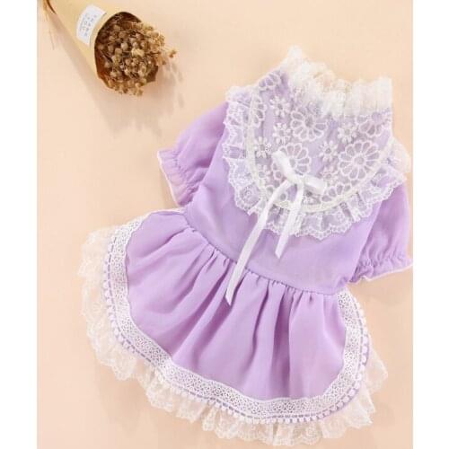 Luxury Dog Summer Clothes Female Pets Cat Party Skirt Puppy Princess Wedding Dog Dresses For Small Dogs Pomeranian Yorkie Dress