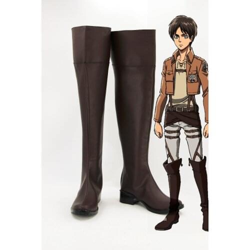 Custom made Ellen Jager shoes boots from Attack on Titan Cosplay
