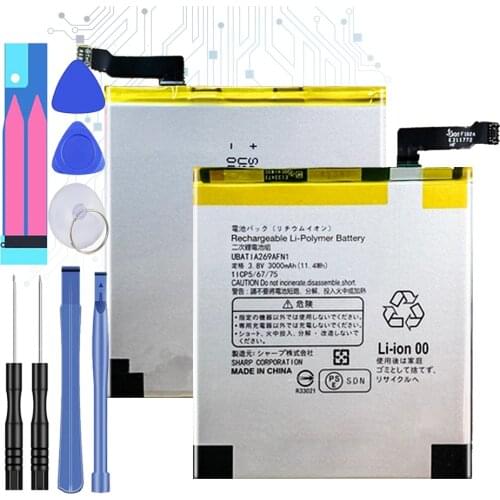 UBATIA269AFN1 (7line) Mobile Phone Battery 3000mAh For Sharp Aquos Zeta SH-04H Xx3 SHV34 506SH AQUOS P1 P1X