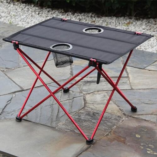 Outdoor Funiture Camping Table Foldable Barbecue BBQ Folding Table Aluminum Alloy Dining Easy Install