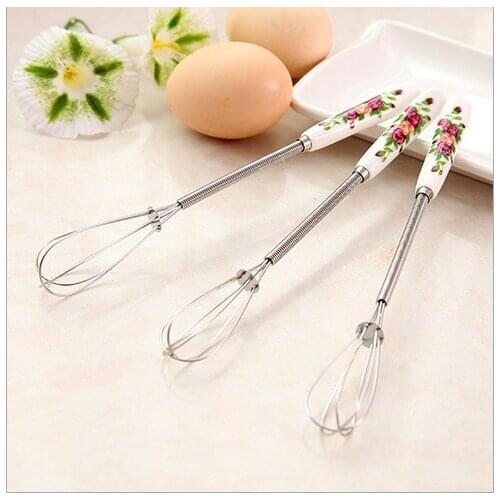 Rotatable Mixer 2in1 Rotatable Egg Beaters Food-grade PP Whisk Cook Tools Kitchen Blender Detachable Washable Egg Mixer