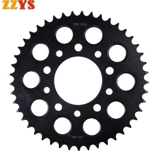 525 45T 45 Tooth Motorcycle Rear Sprocket Gear Staring Wheels For Honda NV600C Steed NV 600 PC21 XRV750 Africa Twin XRV 750 RD07