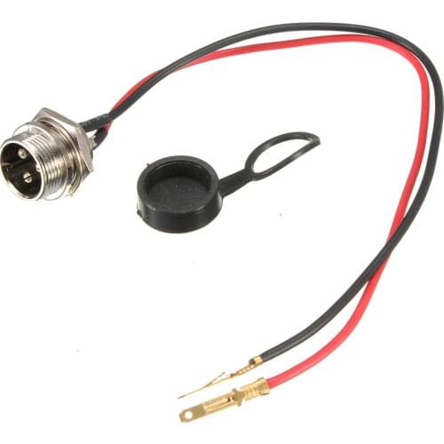 1/2/3PC 3 PIN Battery Charger Port Connector Socket with Waterproof Cap For Electric Scooter Connectors