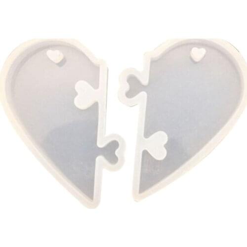 1PC Love locks for lovers Pendant liquid silicone mold DIY jewelry mold for epoxy resin uv resin mold