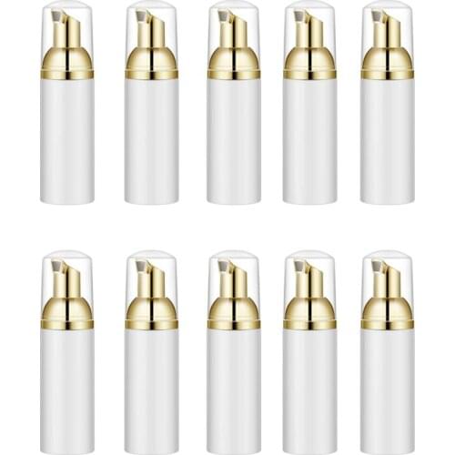 10PCS 30ML Plastic Foaming Bottle Soap Mousses Liquid Dispenser,Froth Shampoo Lotion Bottling Foam Bottles