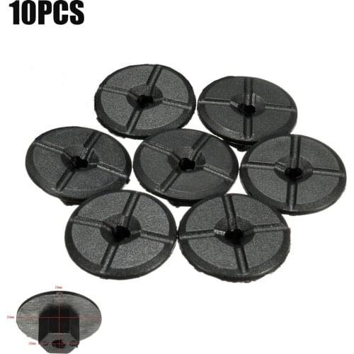 10Pcs/Set 4mm Plastic Fastener Nut For Mercedes Benz Fender Mud Flap Splash Guard Wheel Arch Bumper Panel Retainer Clip Rivet