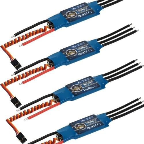 4pcs ESC,ZTW Beatle Series 20A/30A/40A/50A/60A/70A/80A 2-4S Brushless ESC with 5V/3A BEC for 400-500 Classical Fixed-wing
