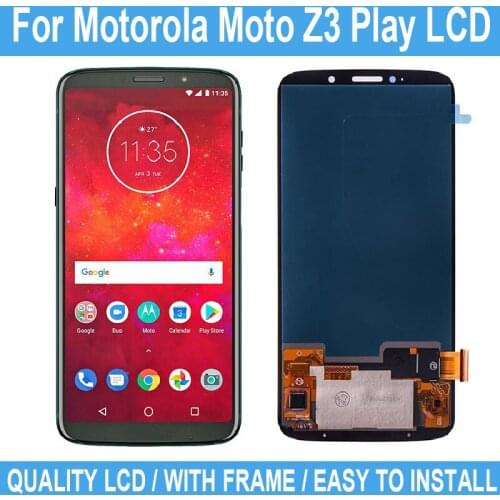 6.01" LCD For Motorola Moto Z3 Play New Repair Parts Digitizer Assembly For Motorola XT1929 Display Touch Screen No Frame +Tool