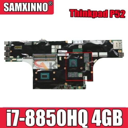 Akemy For Lenovo Thinkpad P52 Laptop Motherboard CPU i7-8850HQ GPU 4GB Tested 100% Working FRU 01YU211 01YU216 01YU212 01YU221