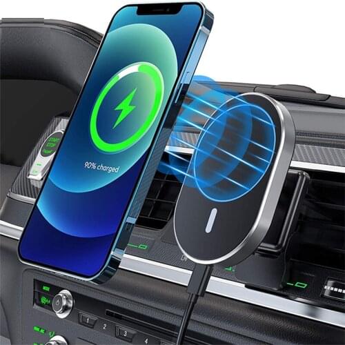 Car magnetic wireless fast charging bracket induction clamping is suitable for Xiaomi, Samsung, Huawei ihone series, etc