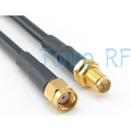 Freeshipping! 50CM 20INCH RF Pigtail coaxial jumpercable RG58 RP-SMA female jack to RP-SMA male plug Wholesale