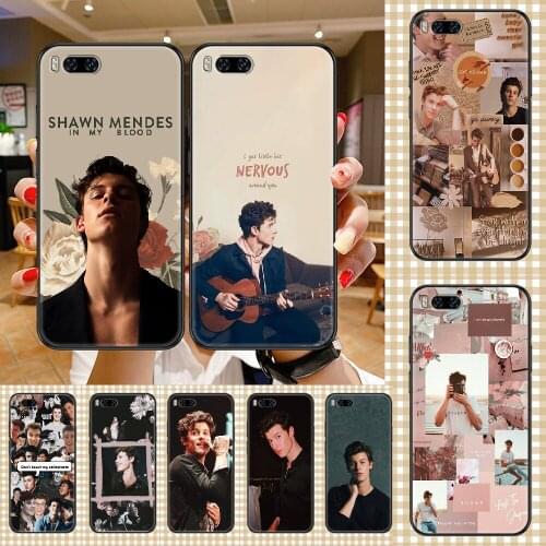 Singer Shawn Mendes Phone case For Xiaomi Mi Max Note 3 A2 A3 8 9 9T 10 Lite Pro Ultra black trend coque painting prime art Etui