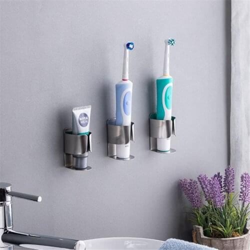 Electric Toothbrush Holder Traceless Toothbrush Stand Rack Wall-Mounted Toothbrush Base Adapt 90% Electric Toothbrush Holder