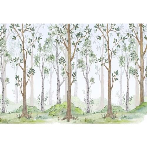 Photo Background Machine Print Photography Backdrop Oil Painting Trees Forest Pattern W-4908