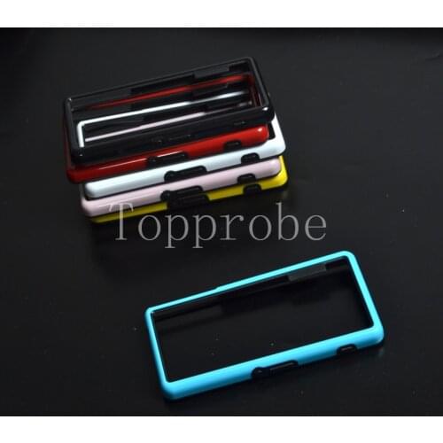 NWT hybrid soft silicone protective Bumper For sony xperia z3 compact m55w z3 mini rubber Tpu Frame phone bags cover + 6th color
