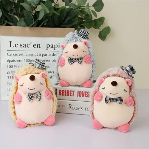 20cm Cute Hedgehog Plush Toy Stuffed Soft Lovely Animal Pillow Wedding Party Kawaii Doll for Children Kids Girls Gift Home Decro