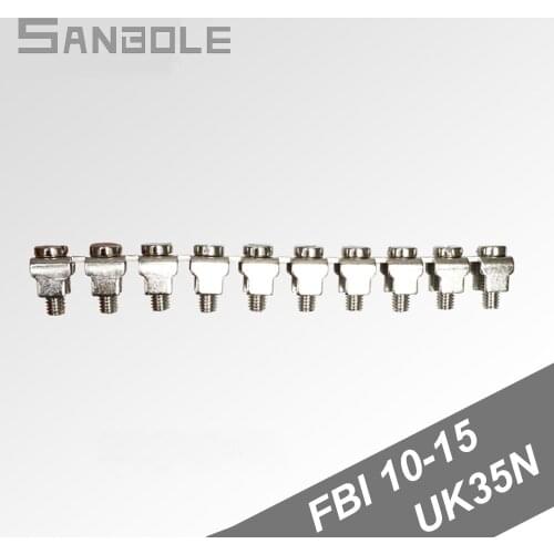 Terminal Center Connector for UK-35N Type Connect Bar Fixed Bridge Connect FBI 10-15 Terminal Parallel Bar (5PCS)