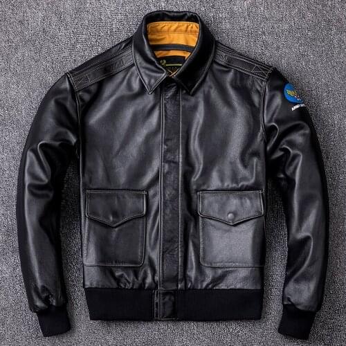 Real Cow Bomber Jacket Men Clothes 2020 New Vintage Genuine Leather Jackets Plus Size XXXXL Coat Jaqueta De Couro ZL404