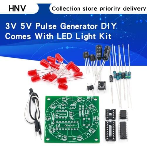 Lucky Rotary Suite Electronic Suite Turntable CD4017 NE555 Self LED Light Kits Production Parts Module 3V 5V Pulse Generator DIY