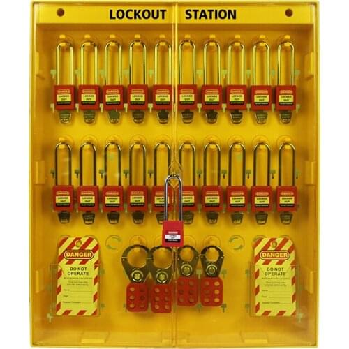 Lockey 2019 New Upgrade Wall Mounted Industrial Safety Combined Tagout Lockout Station LS12