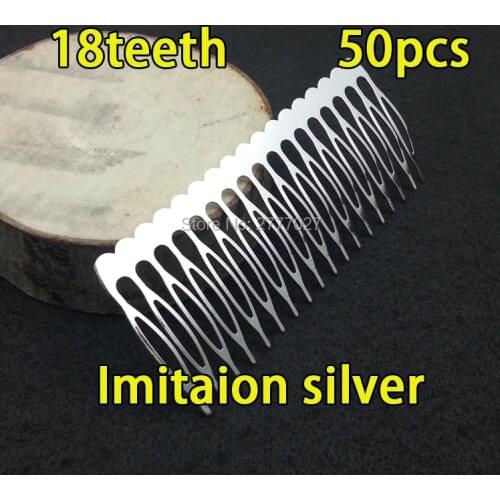 12pcs/lot 18 teeth Metal comb with 93*40mm,High quality Plated with none nickle and none lead Hair Comb,DIY Hair accessories