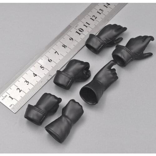 In Stock 1/6th MEDICOM Akira RAH10 Motorcycle Black Gloved Hand Models For Doll Soldier Collectable