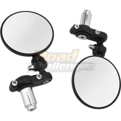 Motorcycle Rearview mirrors universal motor Aluminum alloy Handlebar End Mirrors For Yamaha Suzuki Kawasaki Honda