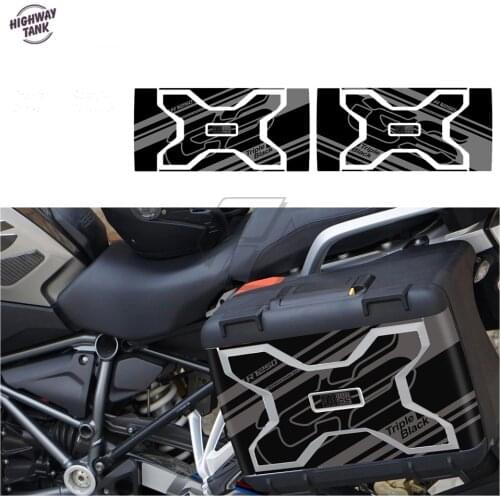 Motorcycle Sticker Case for BMW Vario Case 2013-2020 W/ R1250GS Triple Black Trunk Box Decals