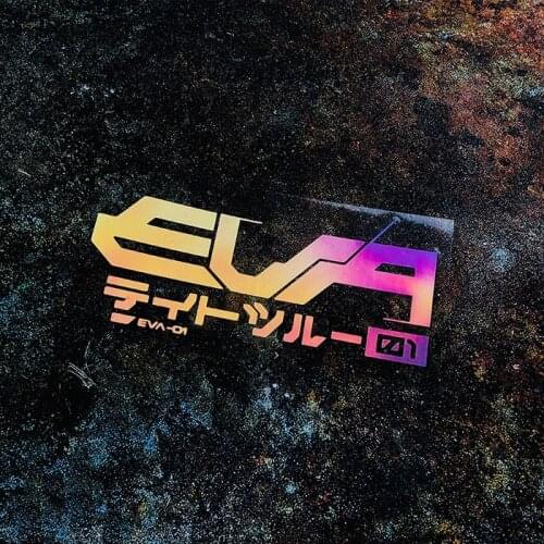 Car Styling Decals Automobile Window Tail Computer Case Motorcycle Sticker for Anime EVA01 New Century Machine